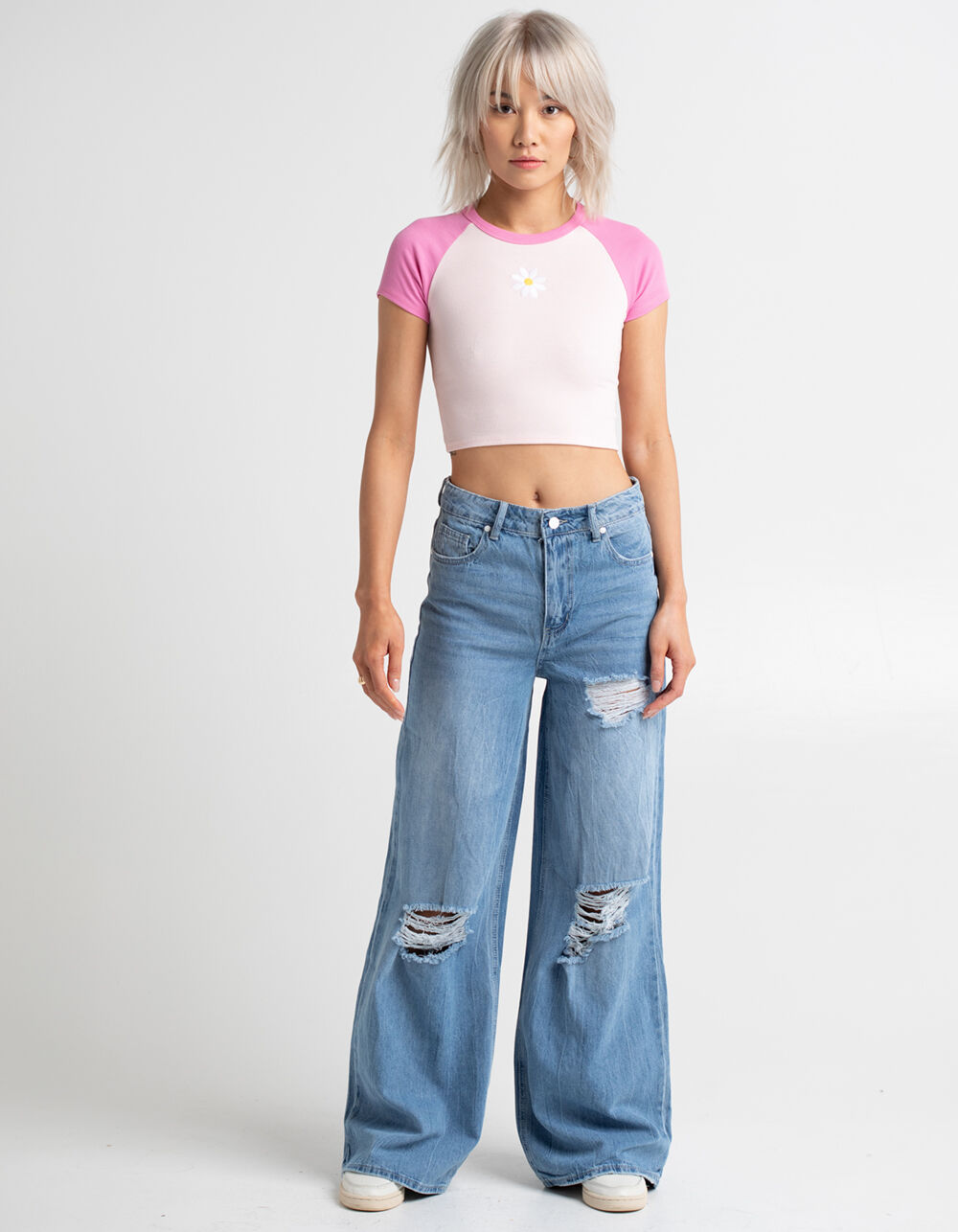 ALMOST FAMOUS Ultra High Rise Wide Leg Womens Jeans - MEDIUM WASH | Tillys