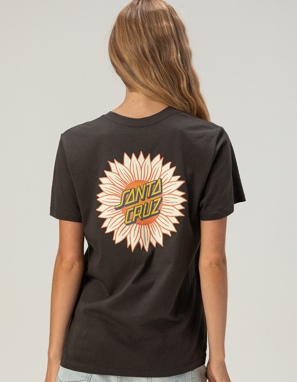 SANTA CRUZ Funky Bundle Womens Boyfriend Tee - BLACK