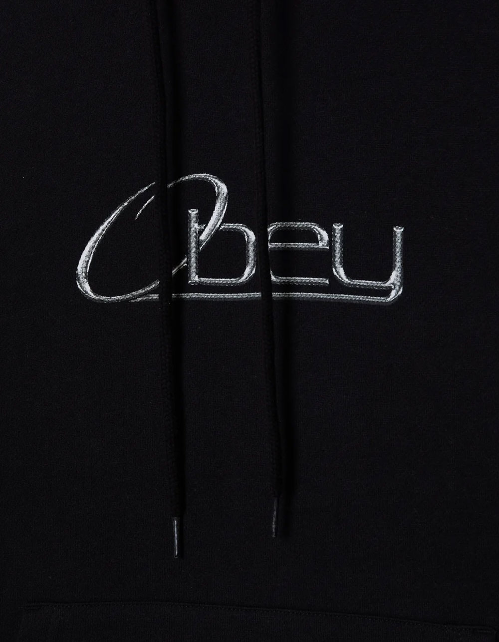 OBEY Chrome Mens Hoodie - BLACK