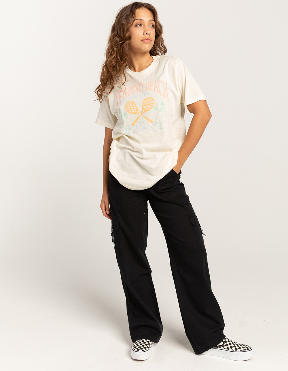 DESTINATION Newport Tennis Team Unisex Tee - NATURAL