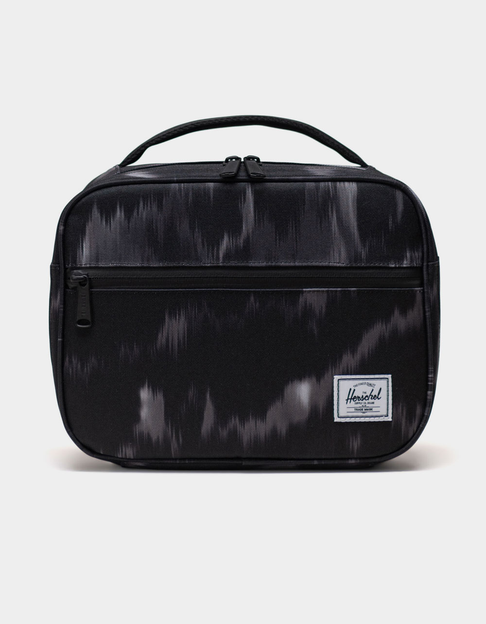 HERSCHEL SUPPLY CO. Pop Quiz Lunch Box BLURRED IKAT BLACK Tillys