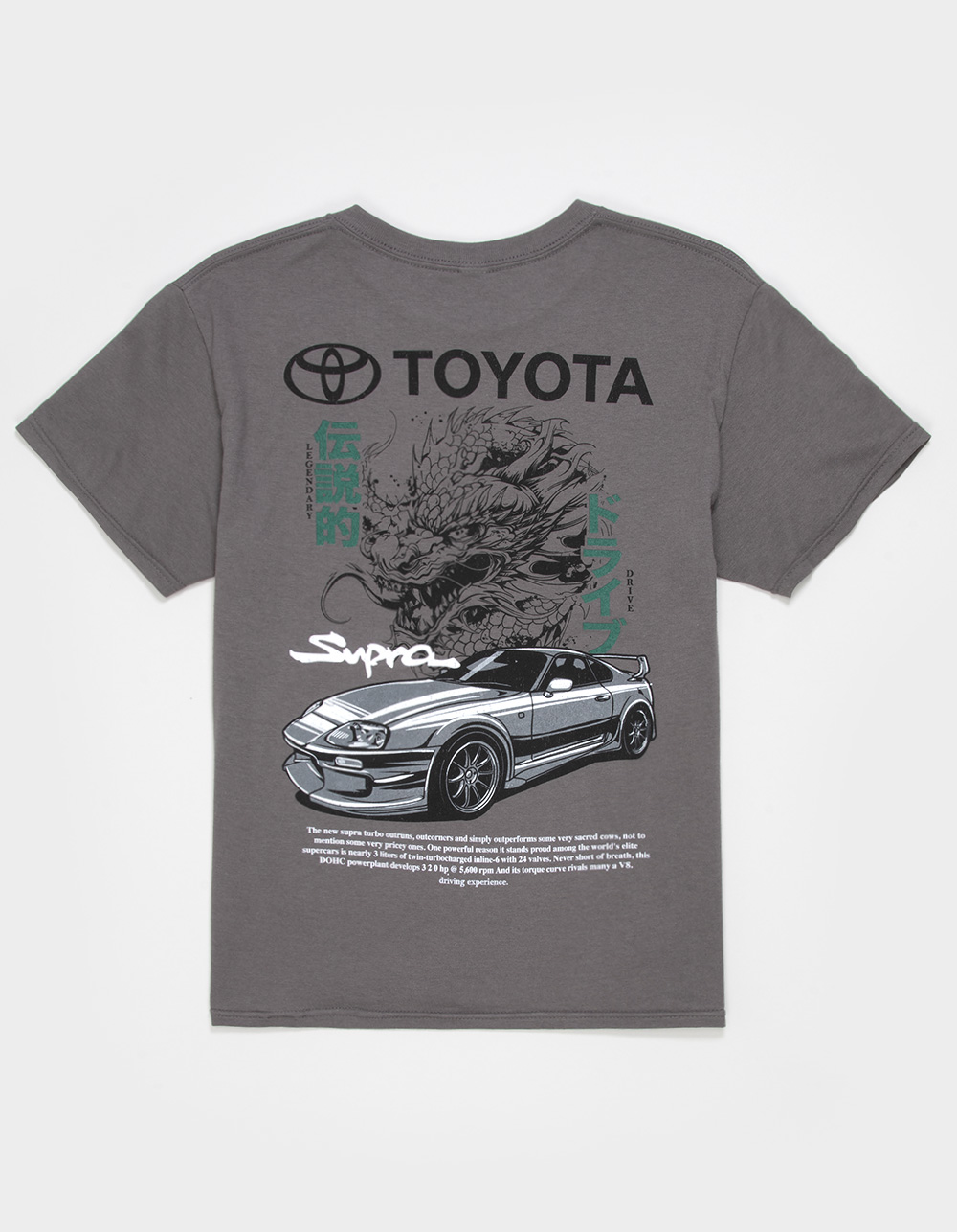 TOYOTA Legendary Supra Boys Tee - CHARCOAL
