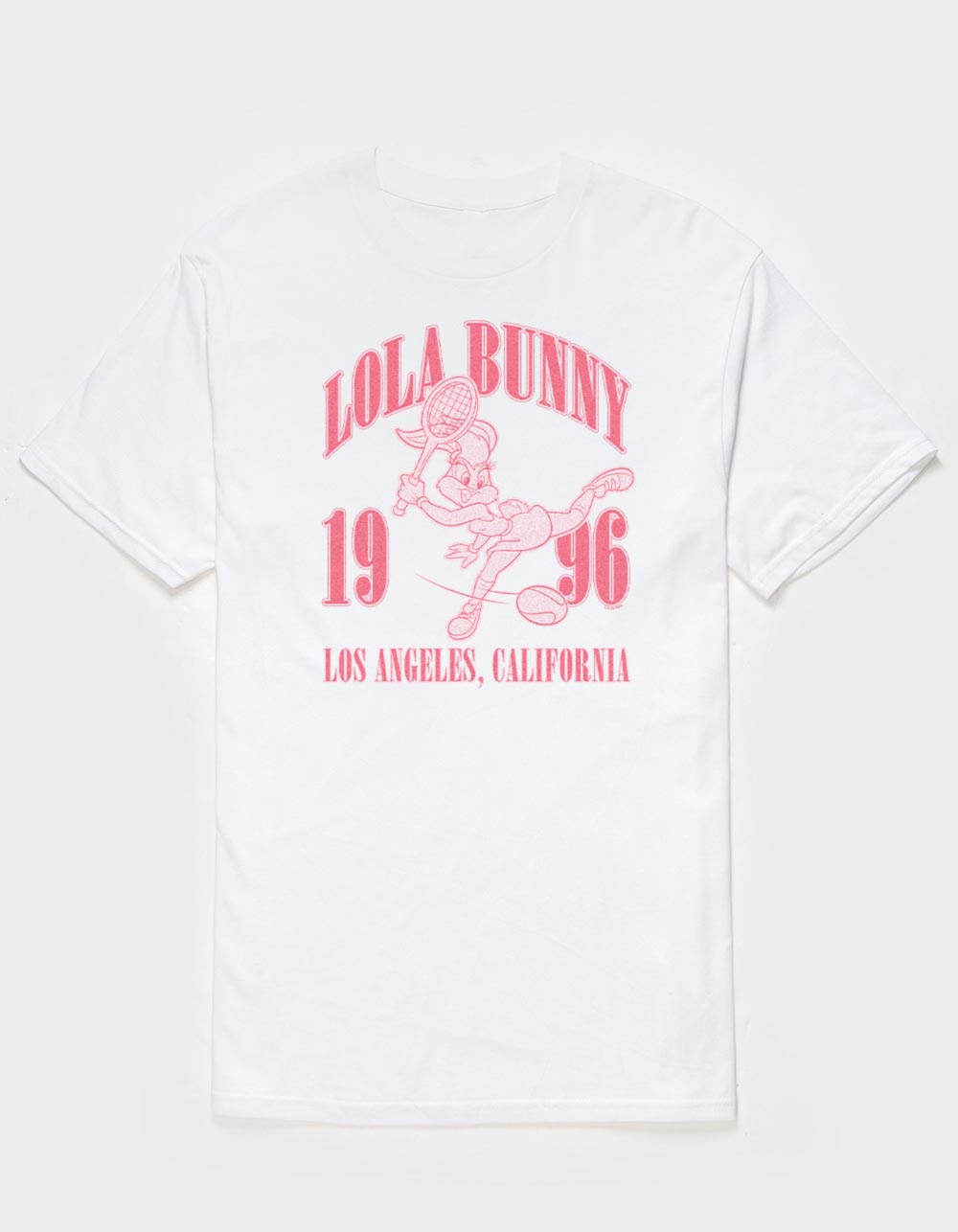 LOONEY TUNES Lola Bunny Tennis Unisex Tee - WHITE