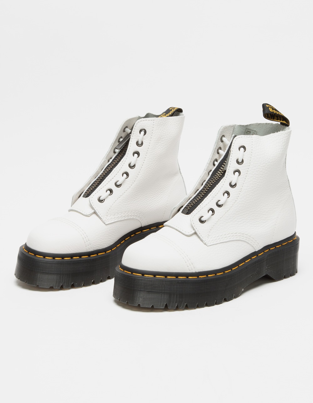 DR. MARTENS Sinclair Leather Womens Platform Boots - WHITE | Tillys