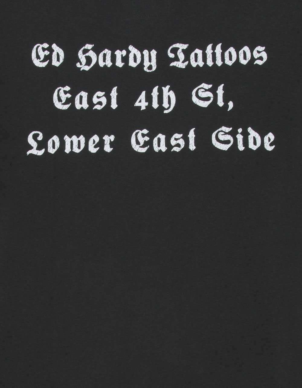 ED HARDY Cross Heart Mens Tee - CHARCOAL