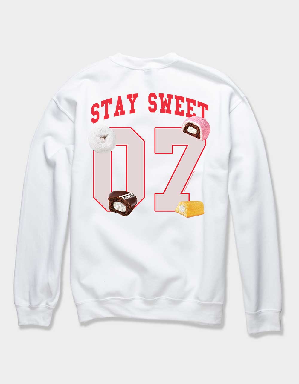 HOSTESS Stay Sweet Unisex Crewneck Sweatshirt - WHITE