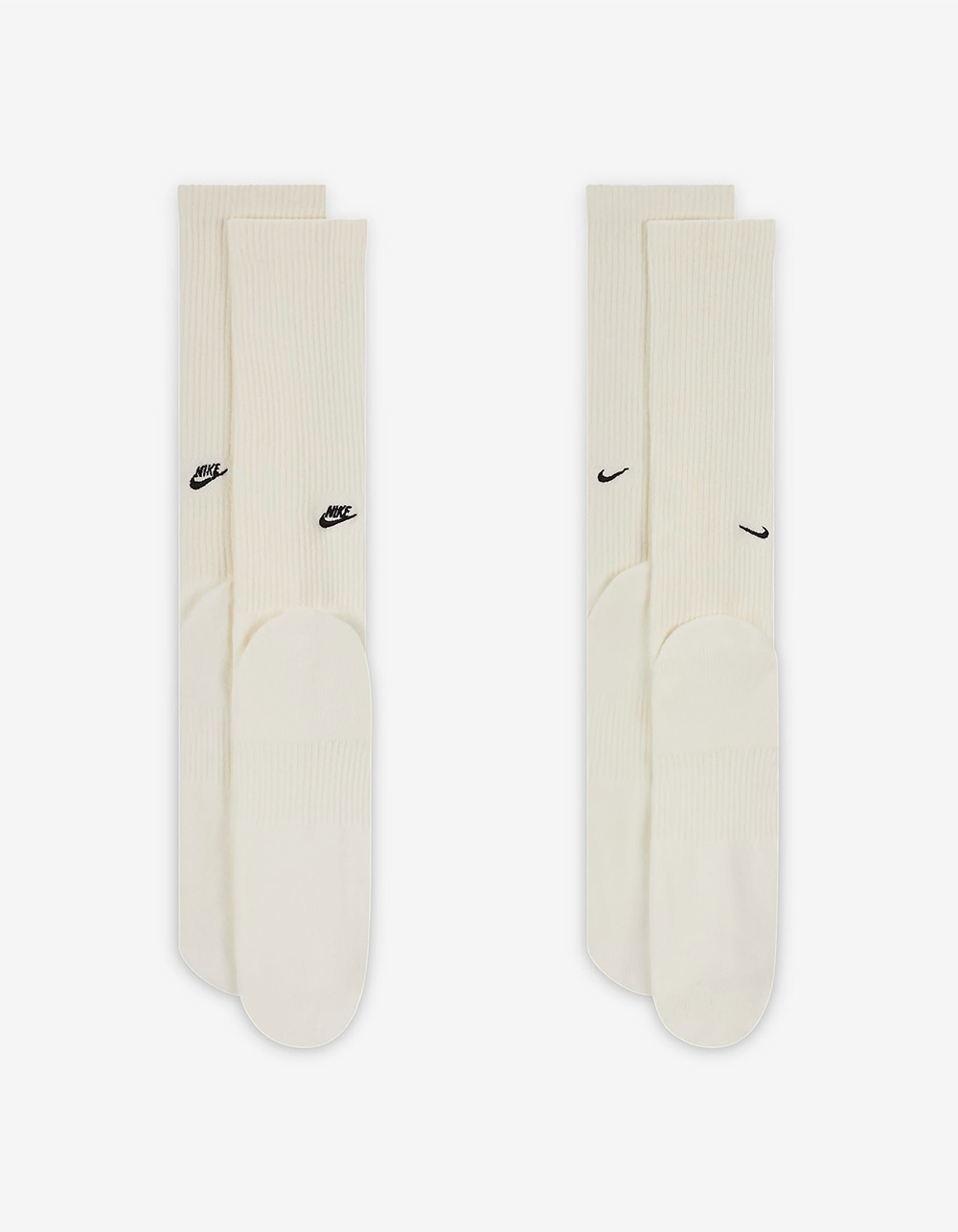 NIKE Everyday 2 Pack Cushioned Crew Socks - NATURAL