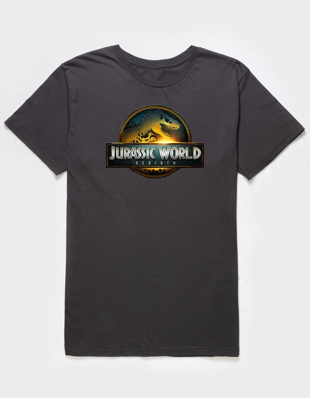 JURASSIC WORLD REBIRTH Logo Unisex Tee - CHARCOAL