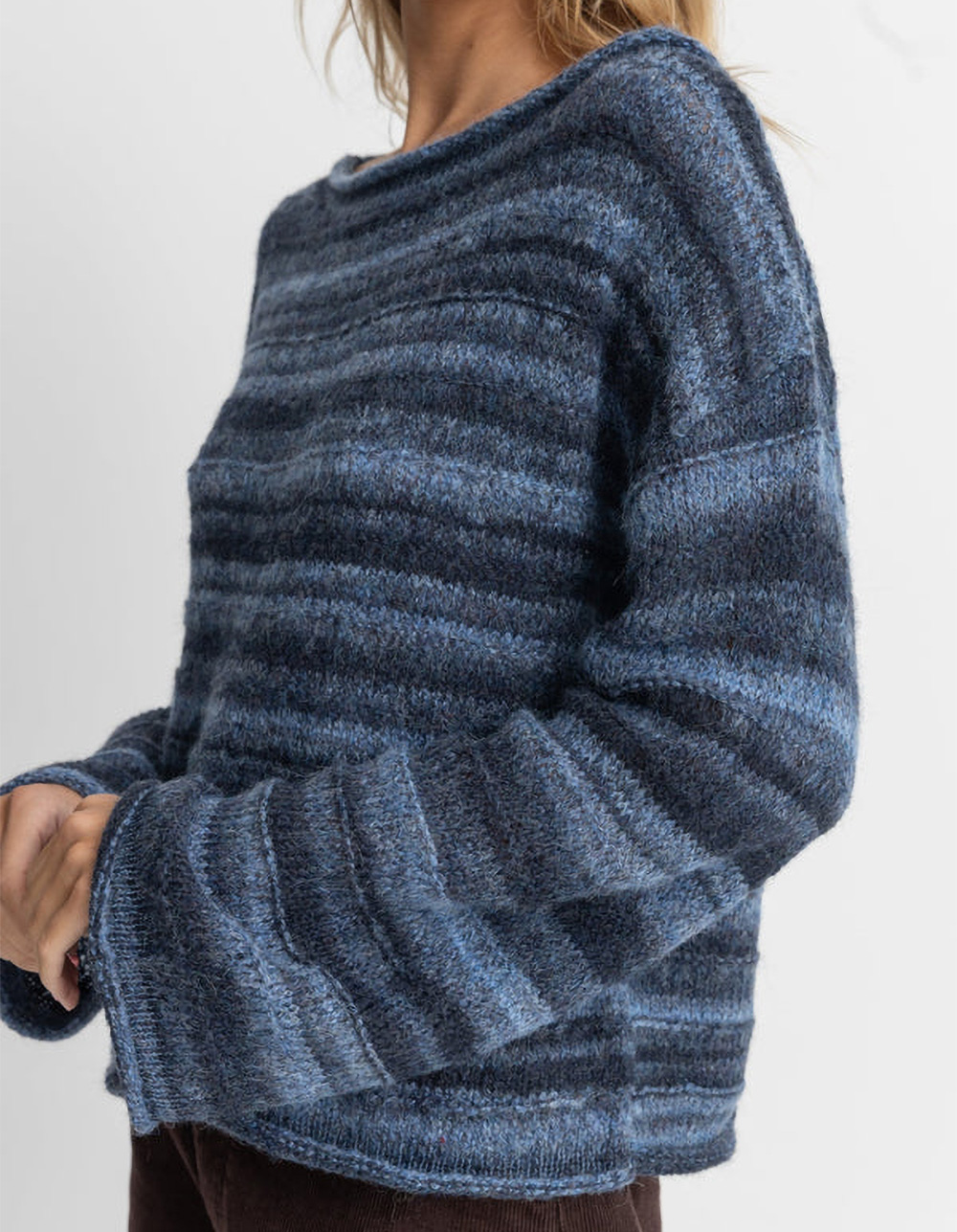 RHYTHM Baklava Womens Sweater - BLUE COMBO