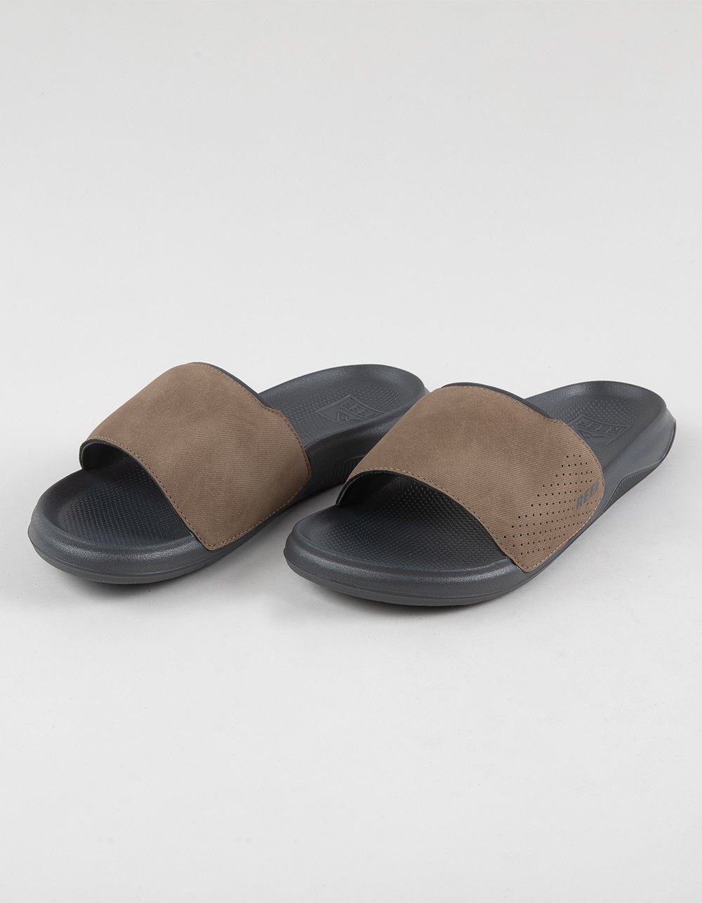 REEF Tailslide Mens Slides - GRAY COMBO