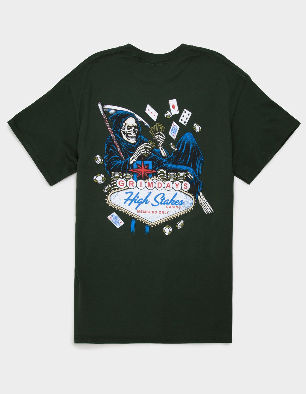 GRIM DAYS High Stakes Mens Tee - FOREST