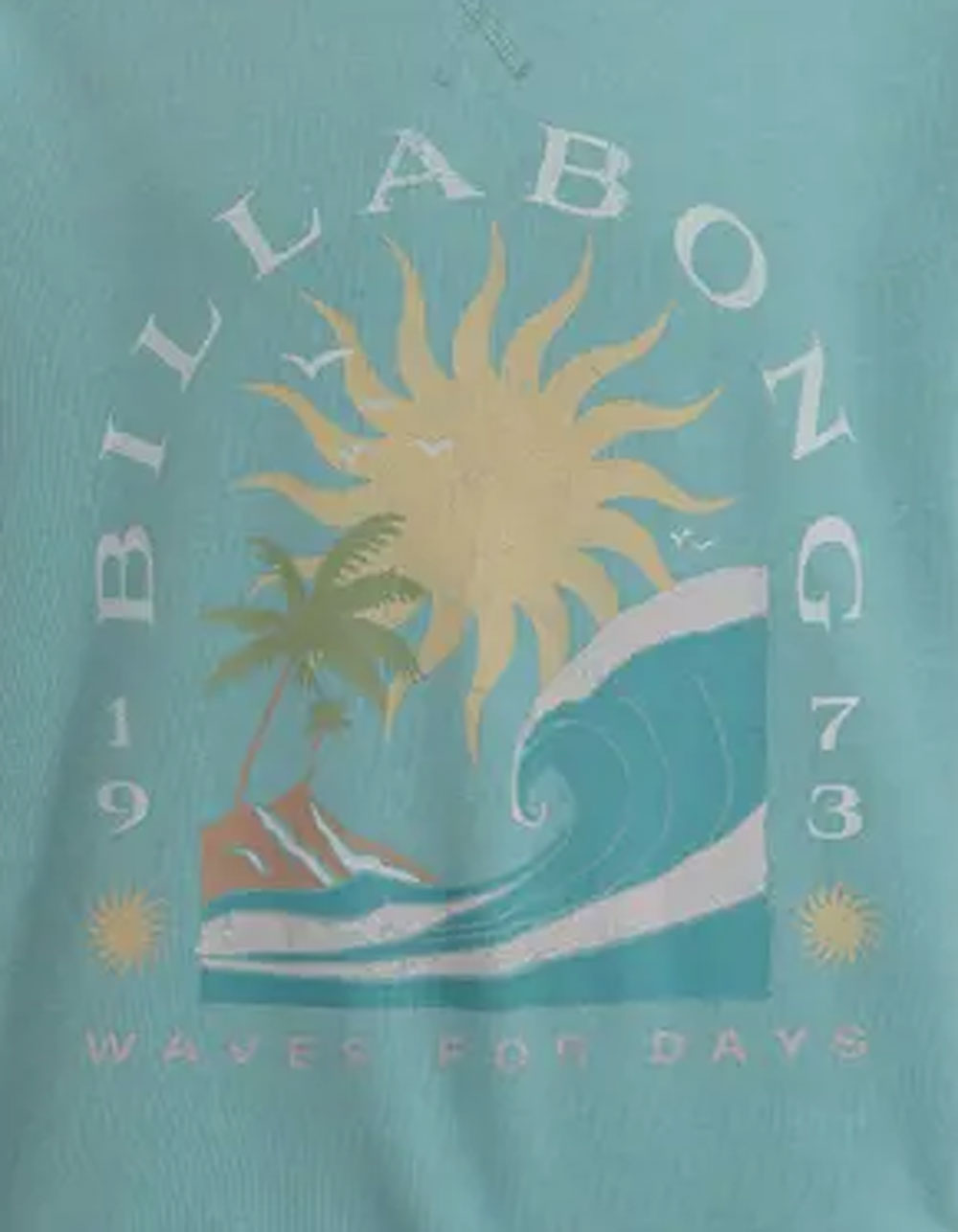 BILLABONG Day Waves Girls Crewneck Sweatshirt - TEAL BLUE