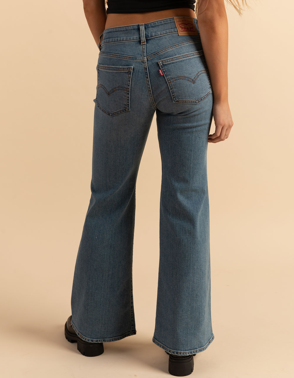 LEVI'S Superlow Flare Womens Jeans - The Big Idea - LT BLAST