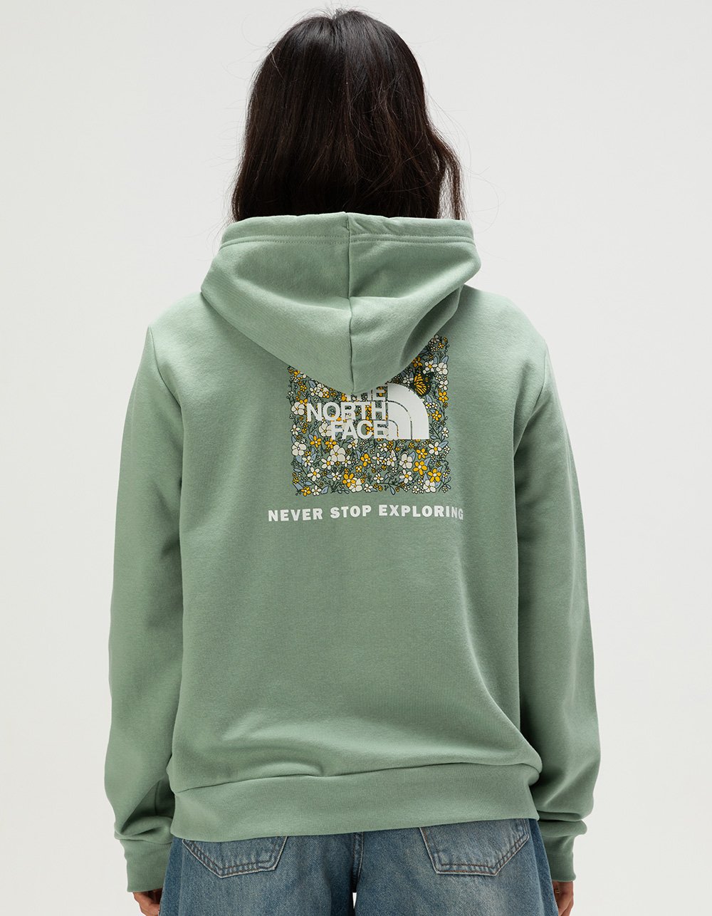 THE NORTH FACE Evolution Floral Womens Hoodie - MOSS