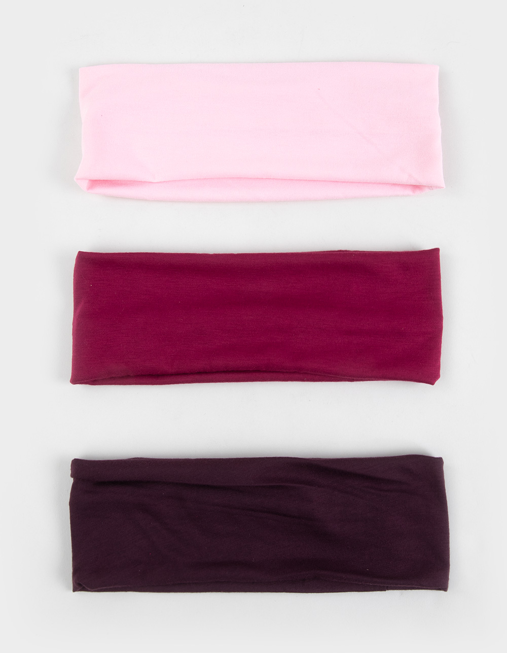 FULL TILT 3 Pack Soft Headbands - BURGUNDY