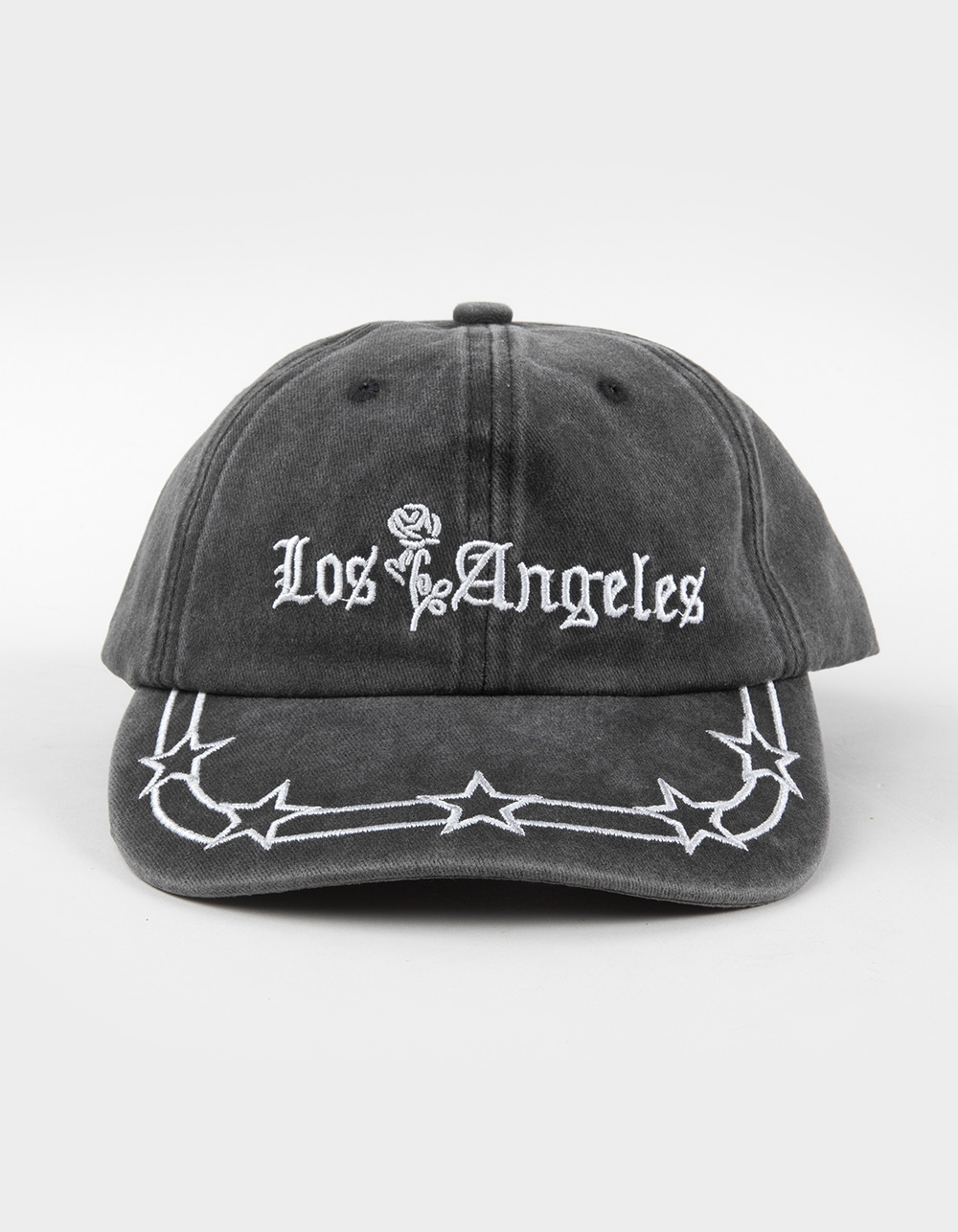 Los Angeles Star Womens Strapback Dad Hat - WASHED BLACK