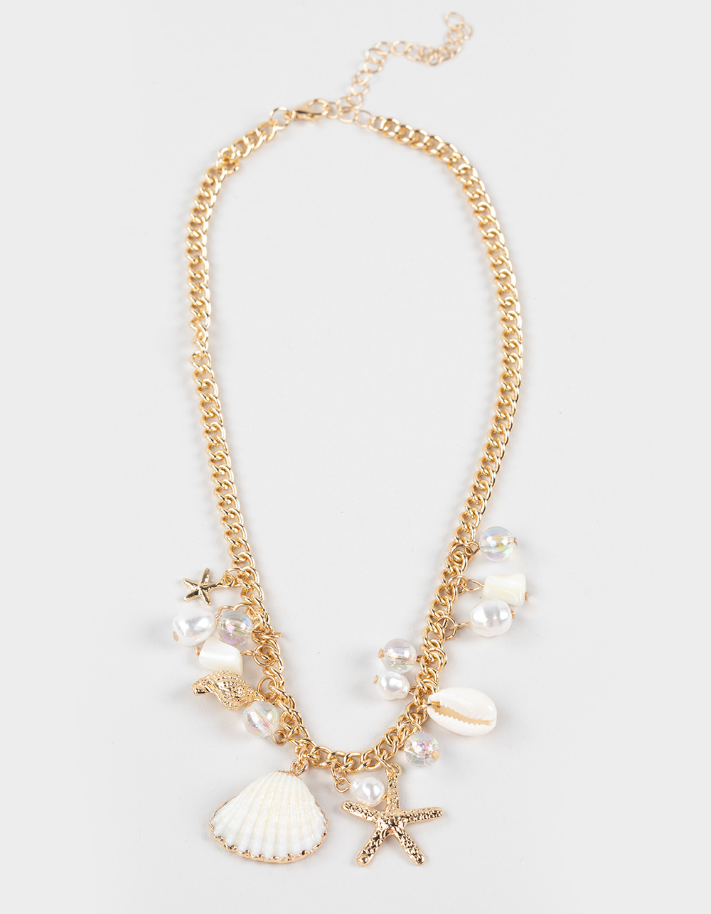 FULL TILT Sea Shell/Starfish Charm Necklace - GOLD