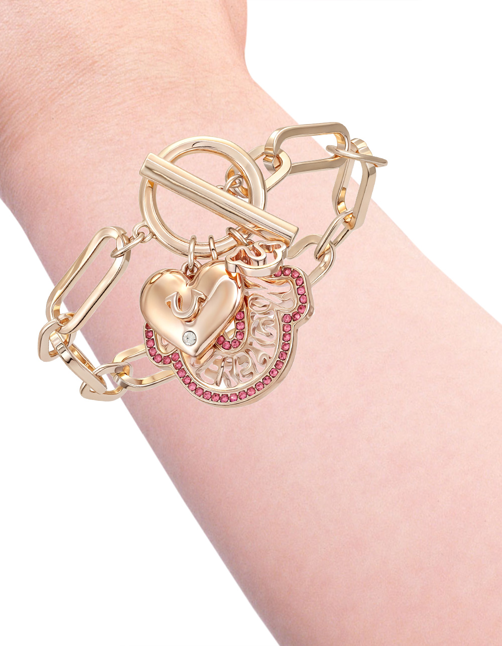 TRUE RELIGION Charmy Link Bracelet - GOLD