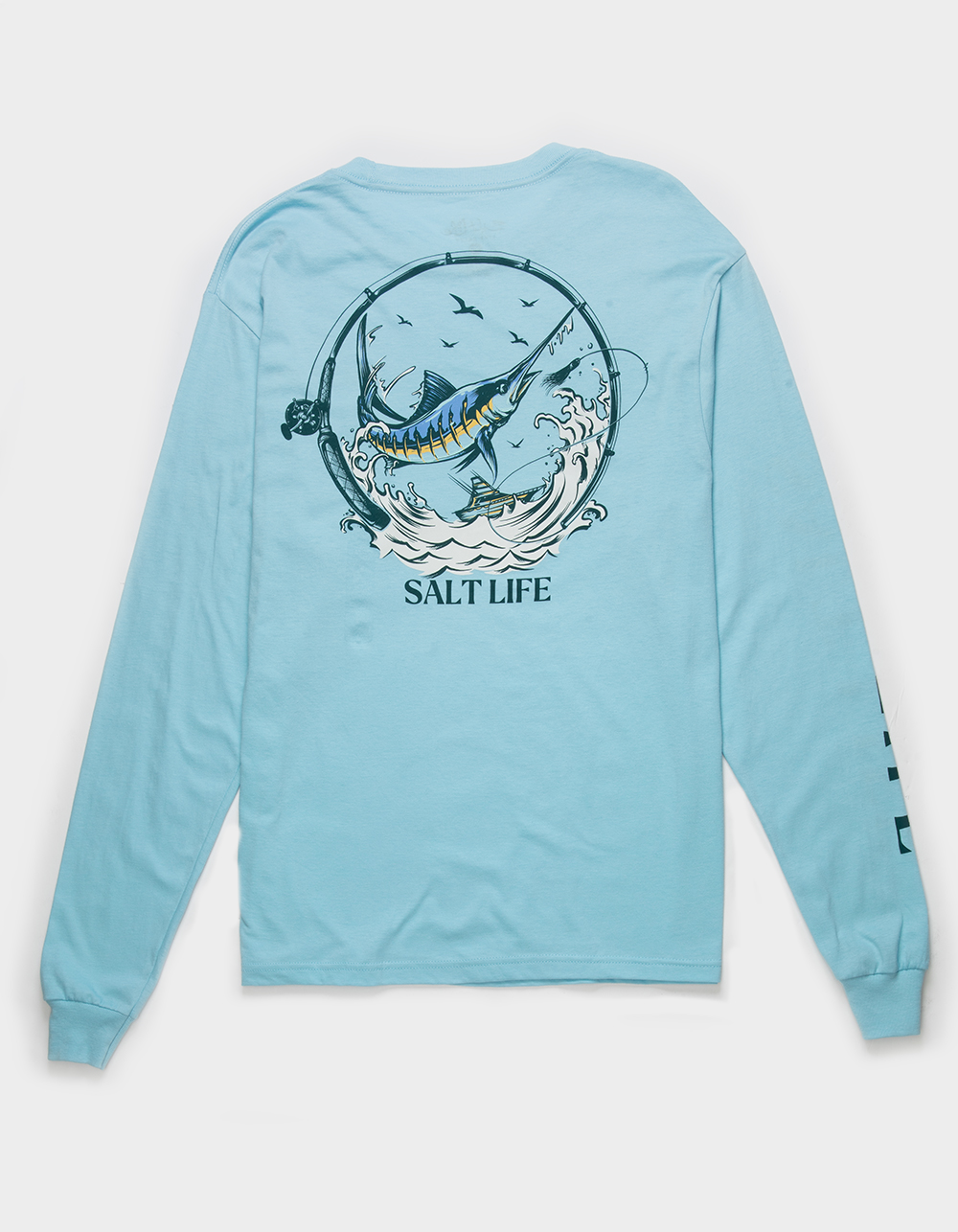 SALT LIFE Gettin Bent Mens Long Sleeve Tee SKY BLUE Tillys