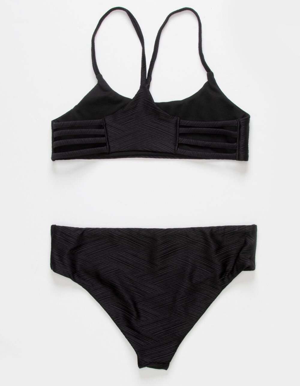 DAMSEL Cage Bralette Girls Bikini Set - BLACK | Tillys