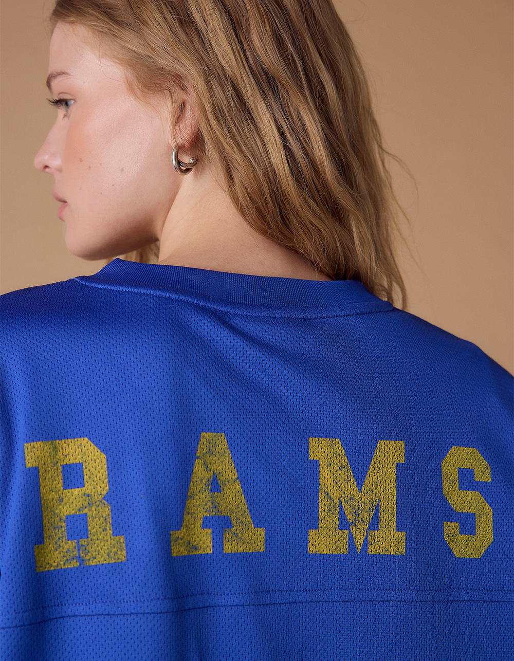 THE WILD COLLECTIVE Los Angeles Rams Womens Jersey - BLUE
