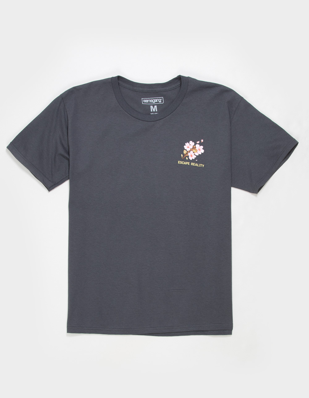 SAME GANG Escape Reality Boys Tee - CHARCOAL