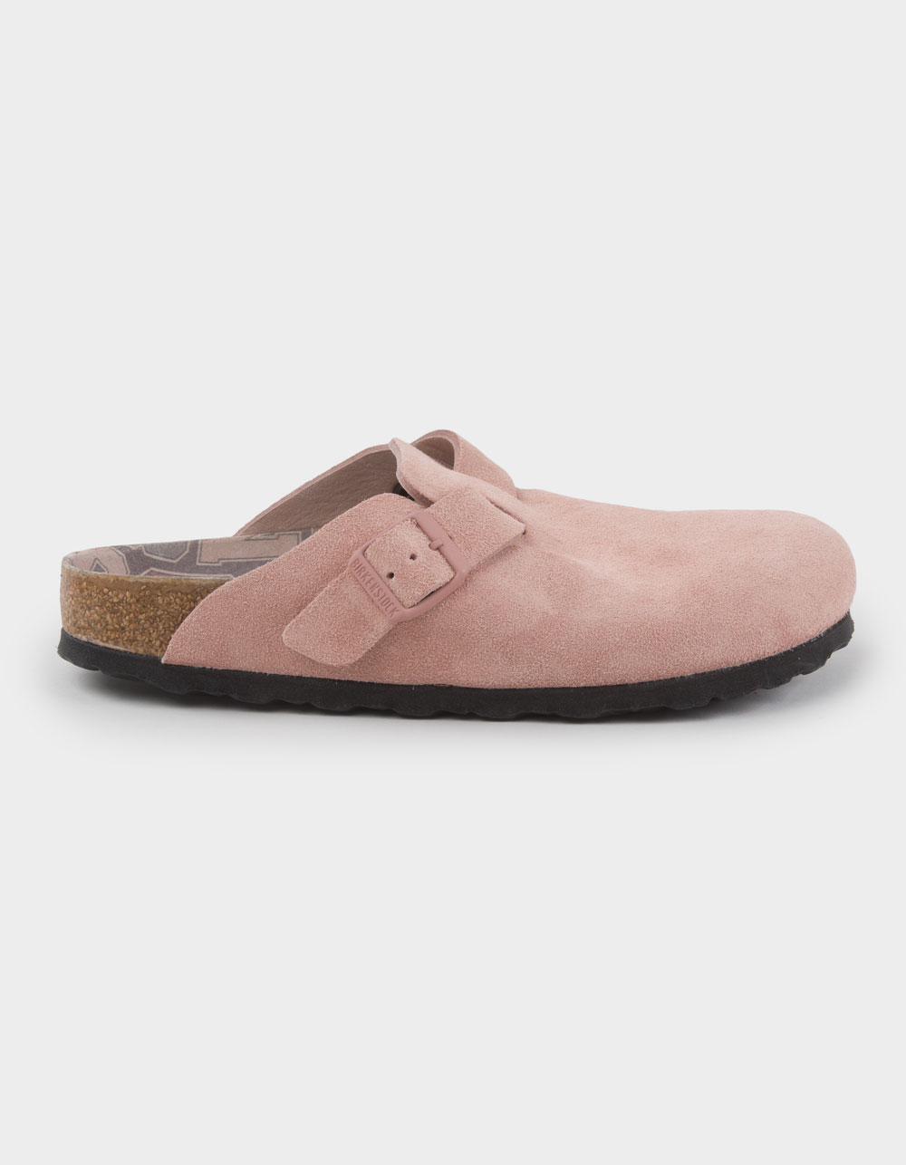 BIRKENSTOCK Boston Varsity Womens Suede Clogs - PINK