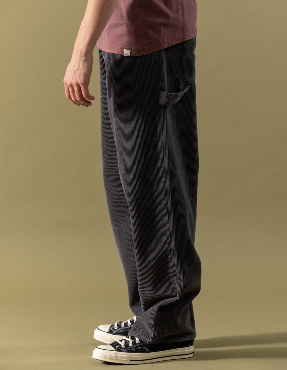 RSQ Mens Utility Corduroy Pants CHARCOAL Tillys