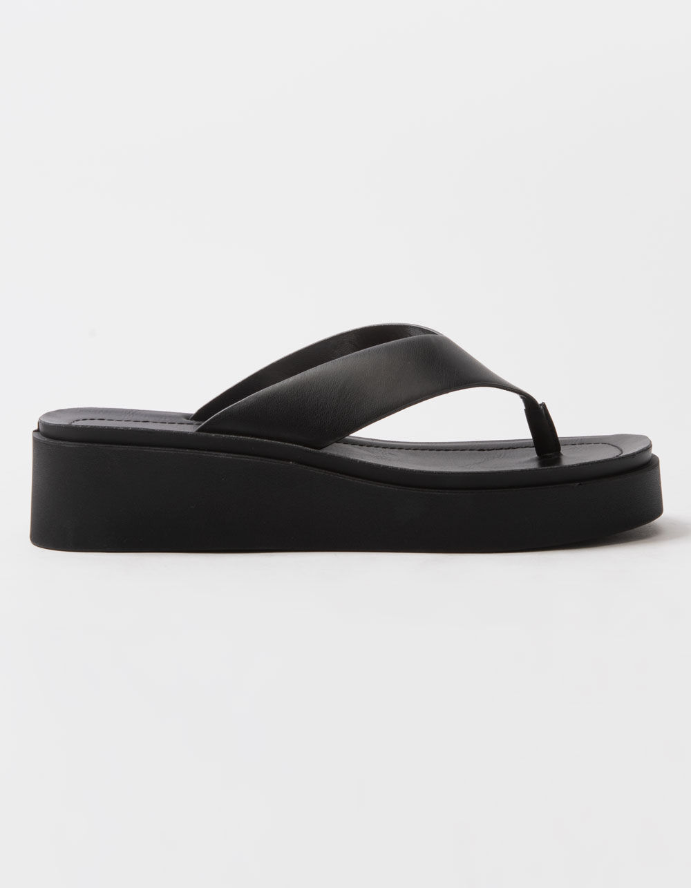 SODA Womens Thong Flatform Sandals - BLACK | Tillys
