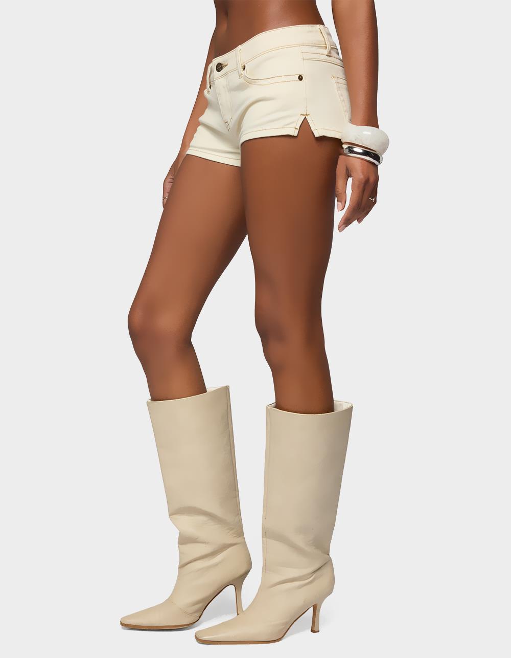 EDIKTED Jagger Low Rise Denim Shorts