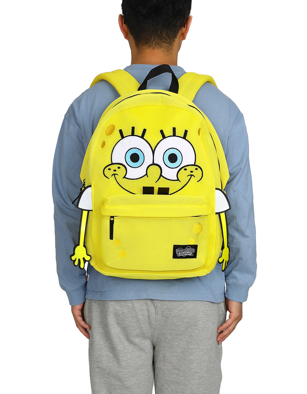 BIOWORLD SpongeBob SquarePants 17" Backpack - YELLOW COMBO
