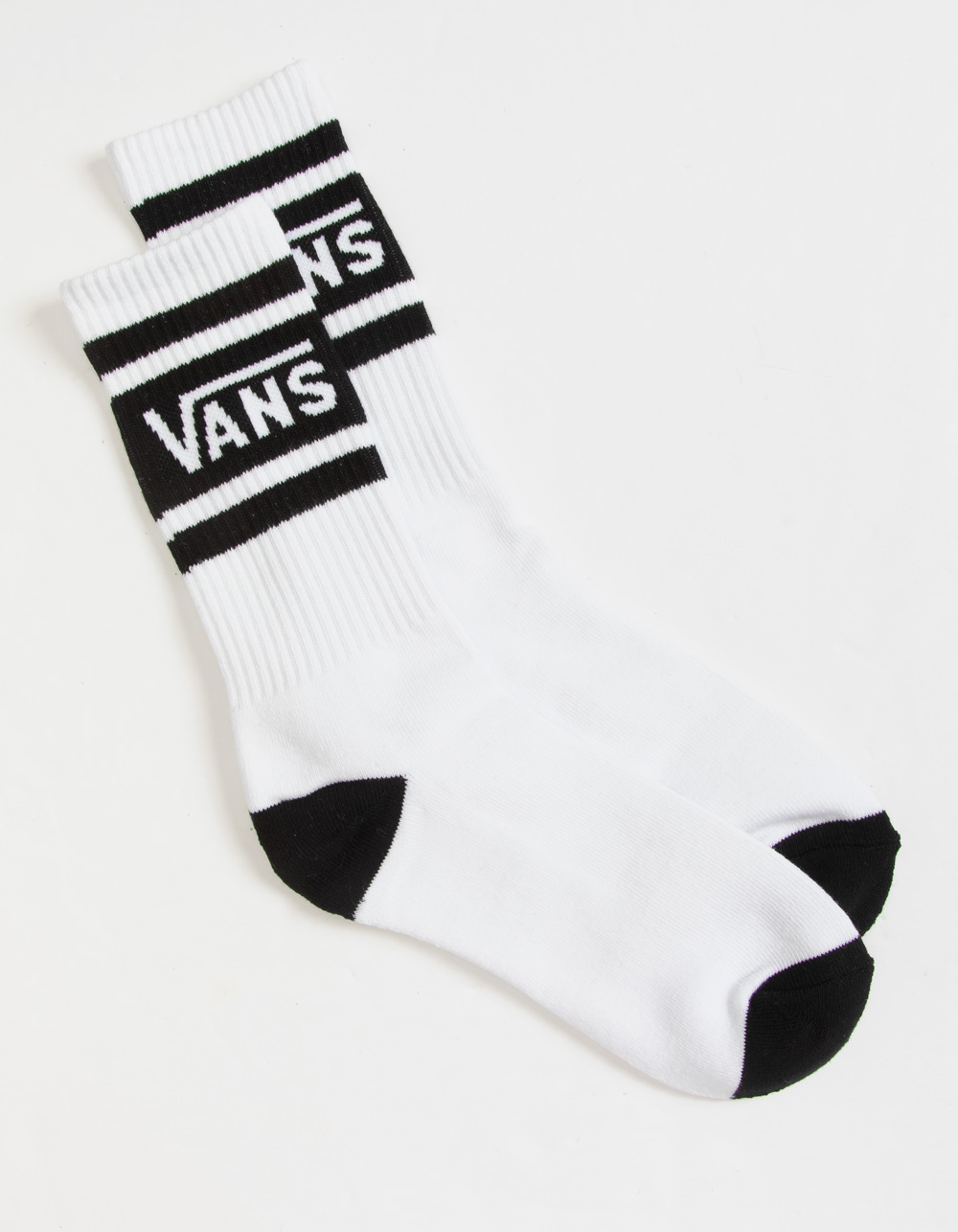 VANS Drop V Boys Crew Socks - WHT/BLK | Tillys