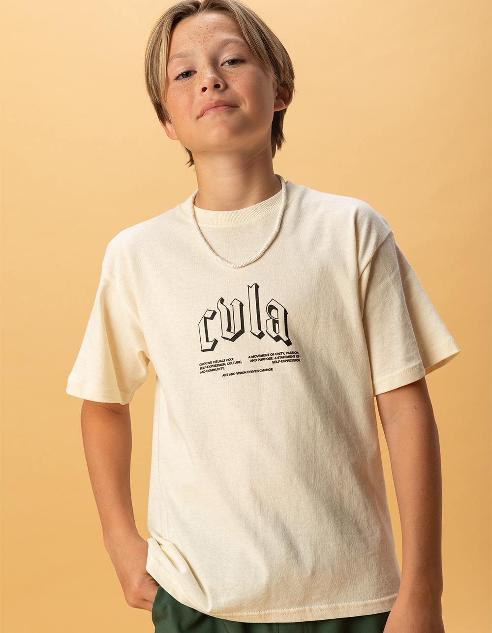 CVLA Refuse To Break Boys Tee - CREAM