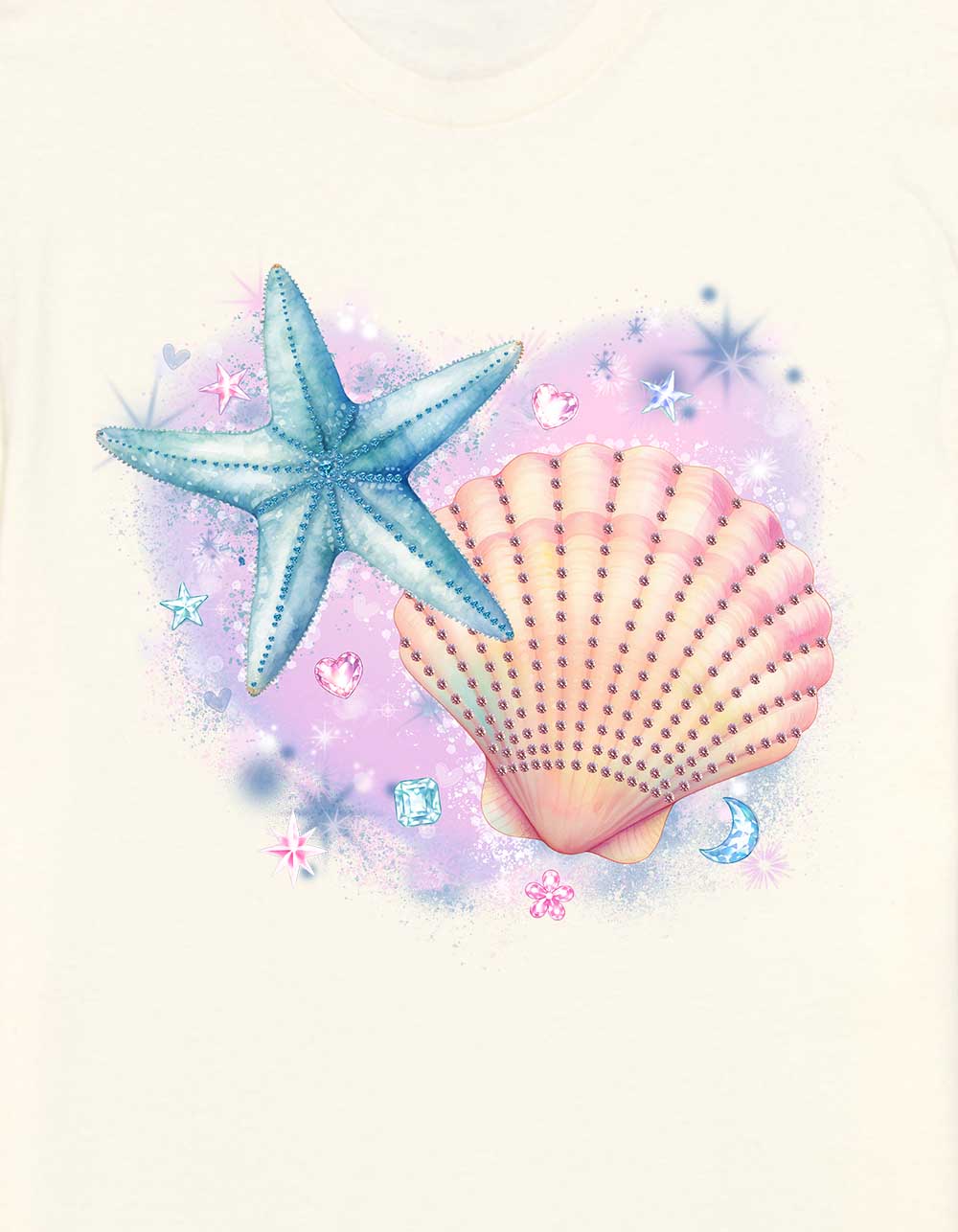 SHELL Ocean Love Unisex Tee - OFF WHITE