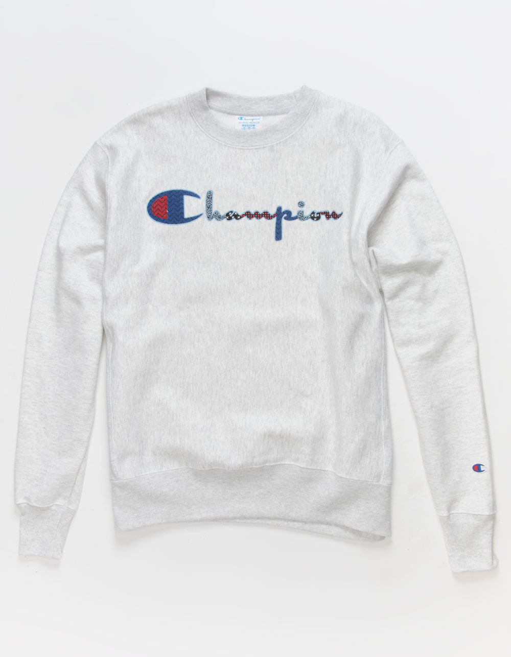 CHAMPION Dot-Stitch Mens Crewneck Sweatshirt - GRAY | Tillys