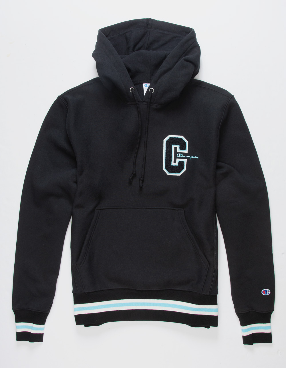 CHAMPION Reverse Weave Mens Hoodie - BLACK