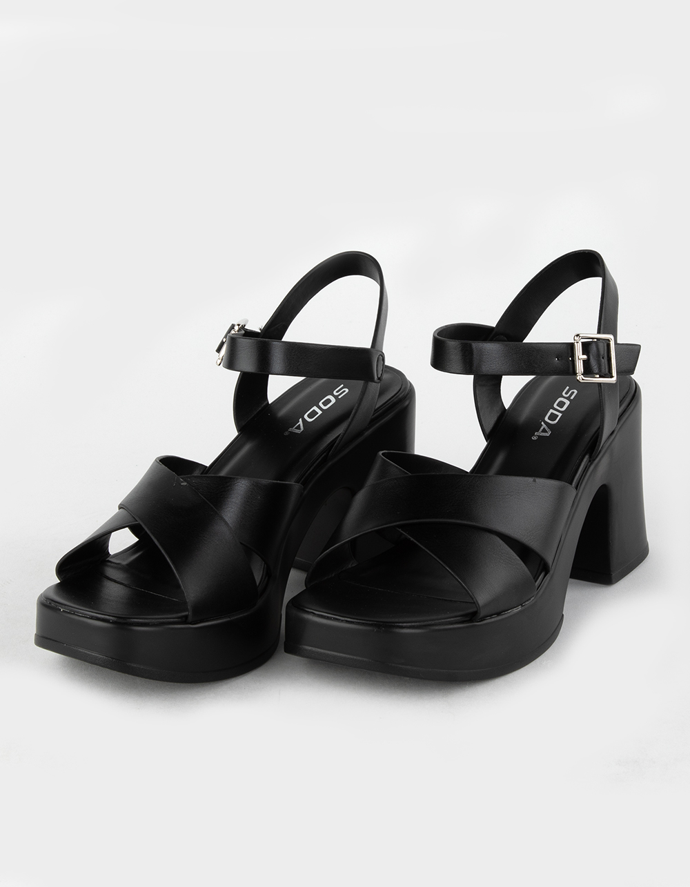 Ladies Sandals Soda Black Sandals Soda Airway Women's Slip On