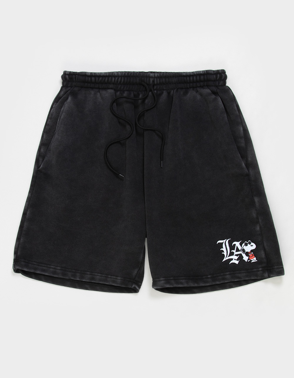RIOT SOCIETY x Peanuts LA Snoopy Mens Sweat Shorts - BLACK