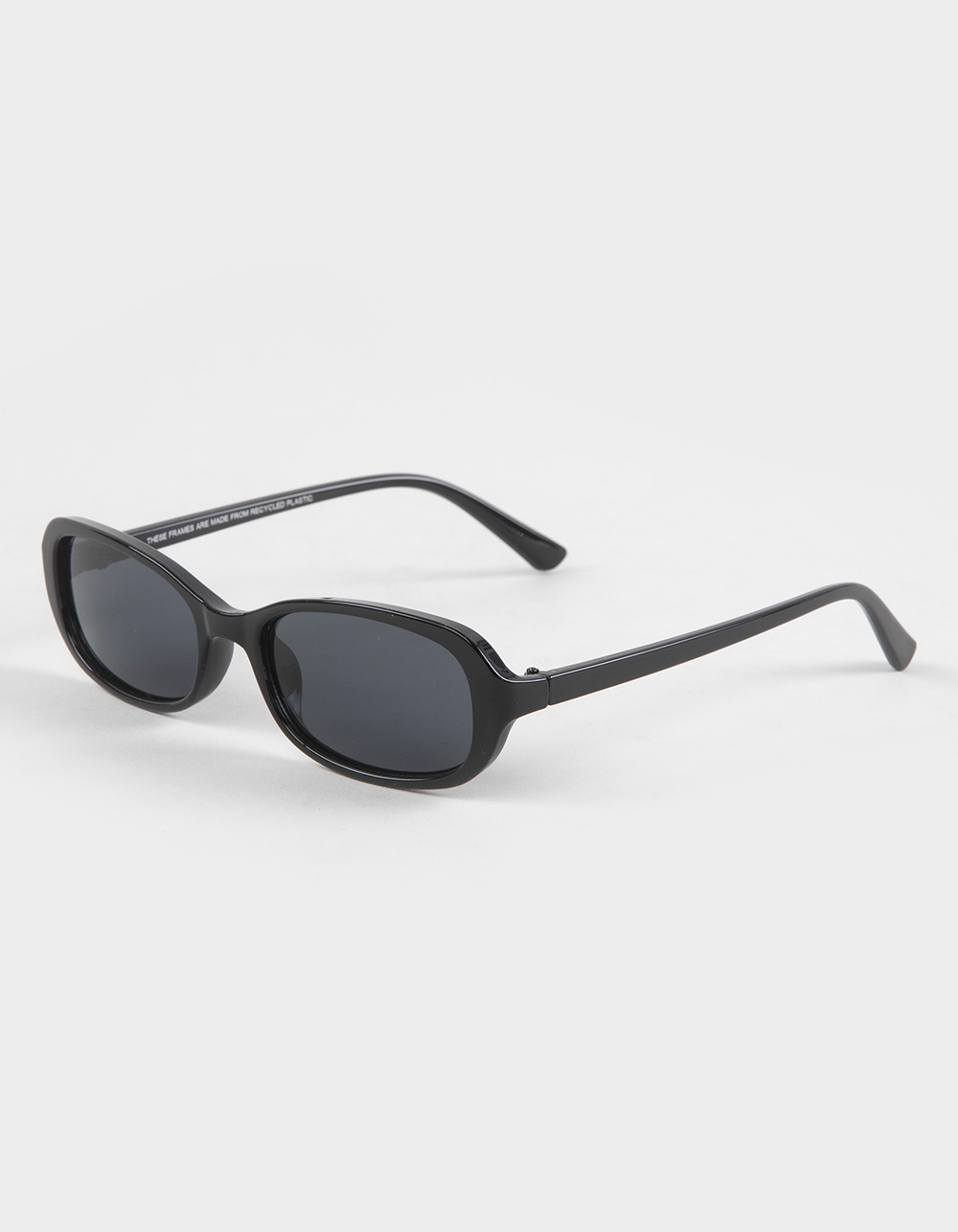RSQ Square Wrap Plastic Sunglasses - BLACK