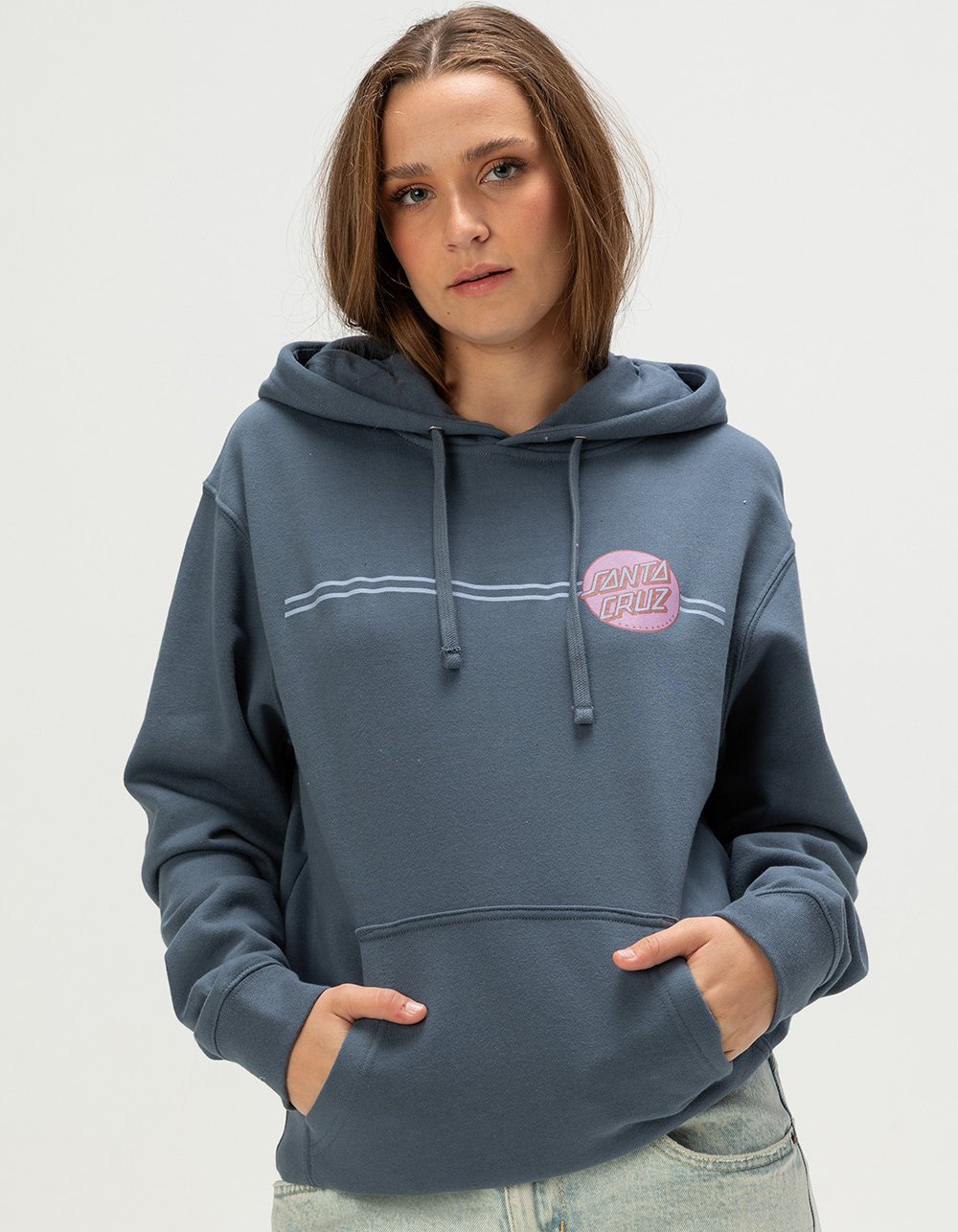 SANTA CRUZ Other Dot Womens Hoodie - DARK BLUE