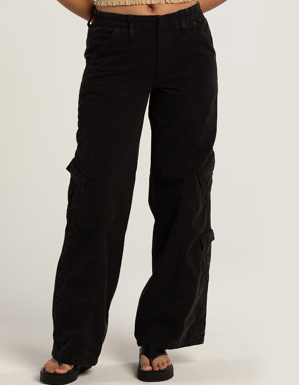 BDG Urban Outfitters Womens Low Rise Cargo Pants BLACK Tillys