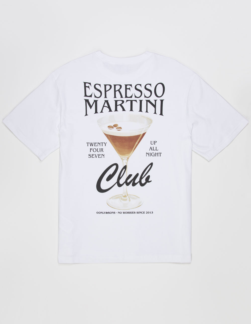 ONLY & SONS Martini Mens Relaxed Fit Tee - WHITE