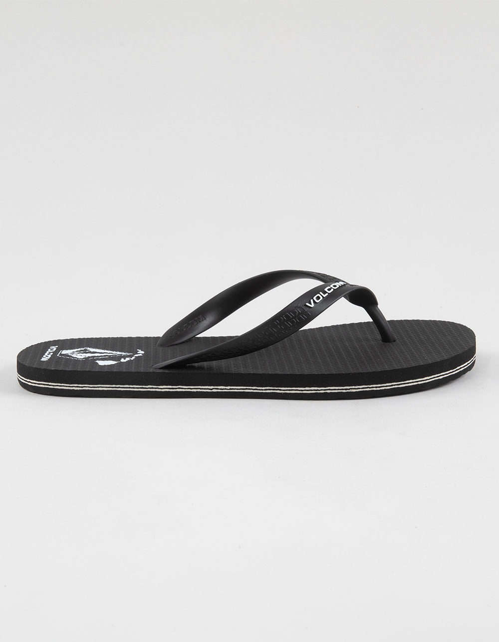 VOLCOM Volcomotion Mens Flip Flops - BLK/WHT