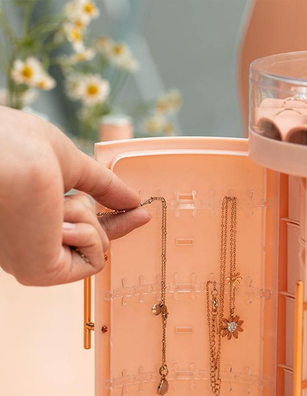 MULTITASKY MultiLayered Jewelry Organizer Tower PINK Tillys