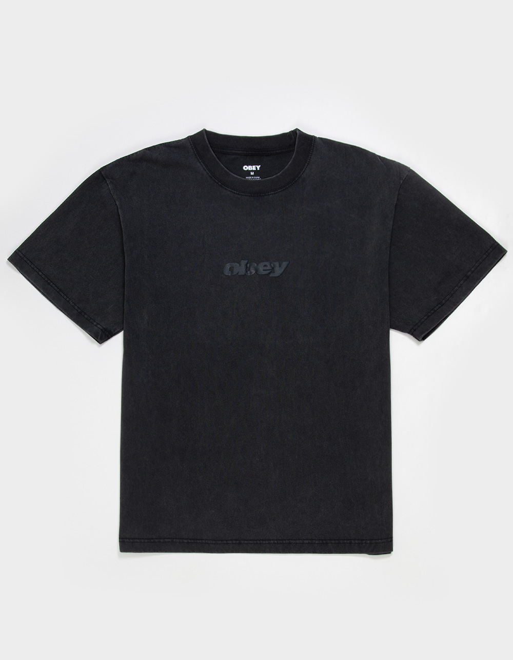 OBEY Bounce Mens Boxy Tee - WASHED BLACK