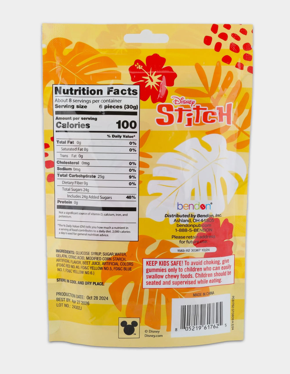 DISNEY Stitch Gummy Candy - MULTI