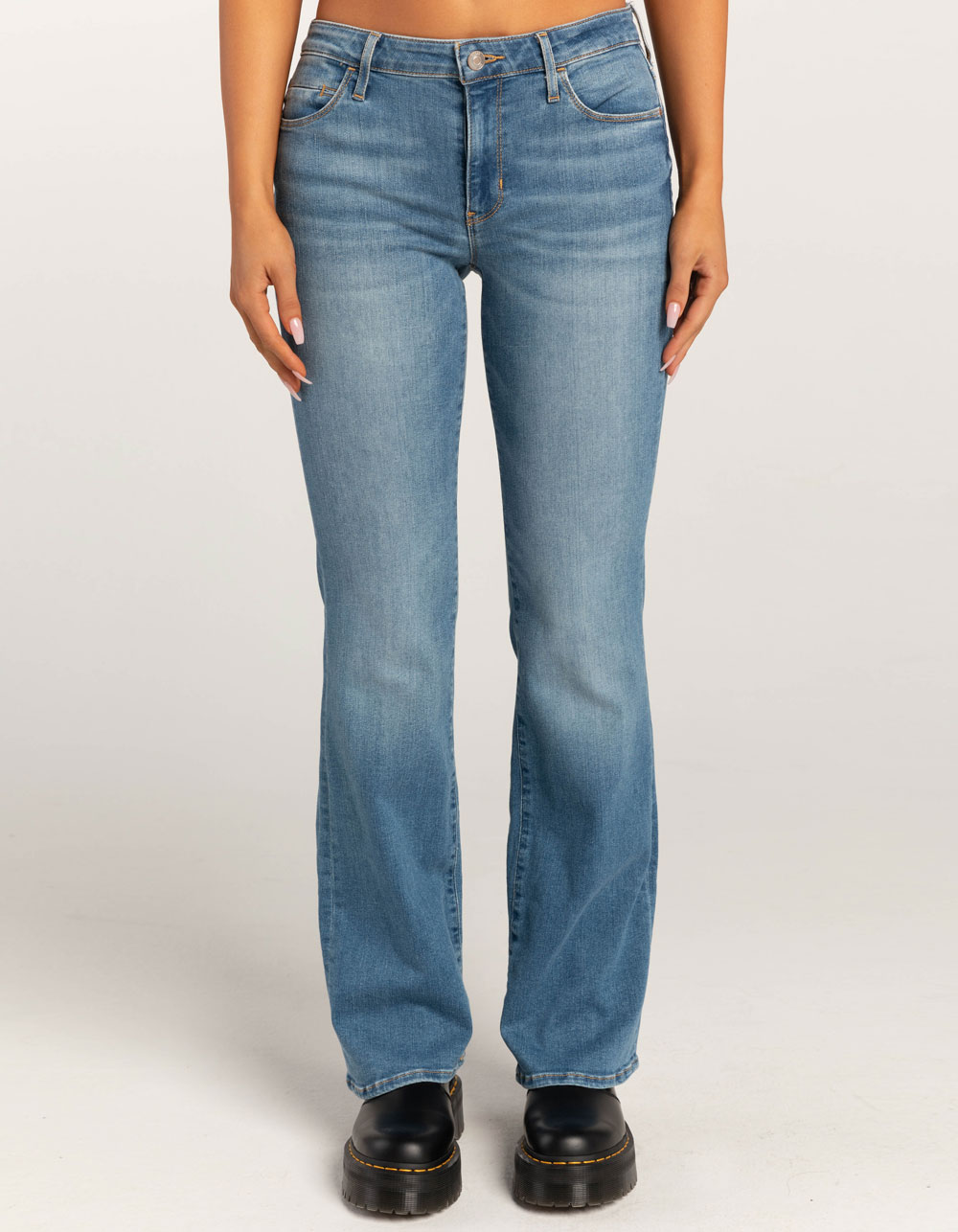 GUESS Sexy Bootcut Mid Rise Womens Jeans - MEDIUM WASH | Tillys