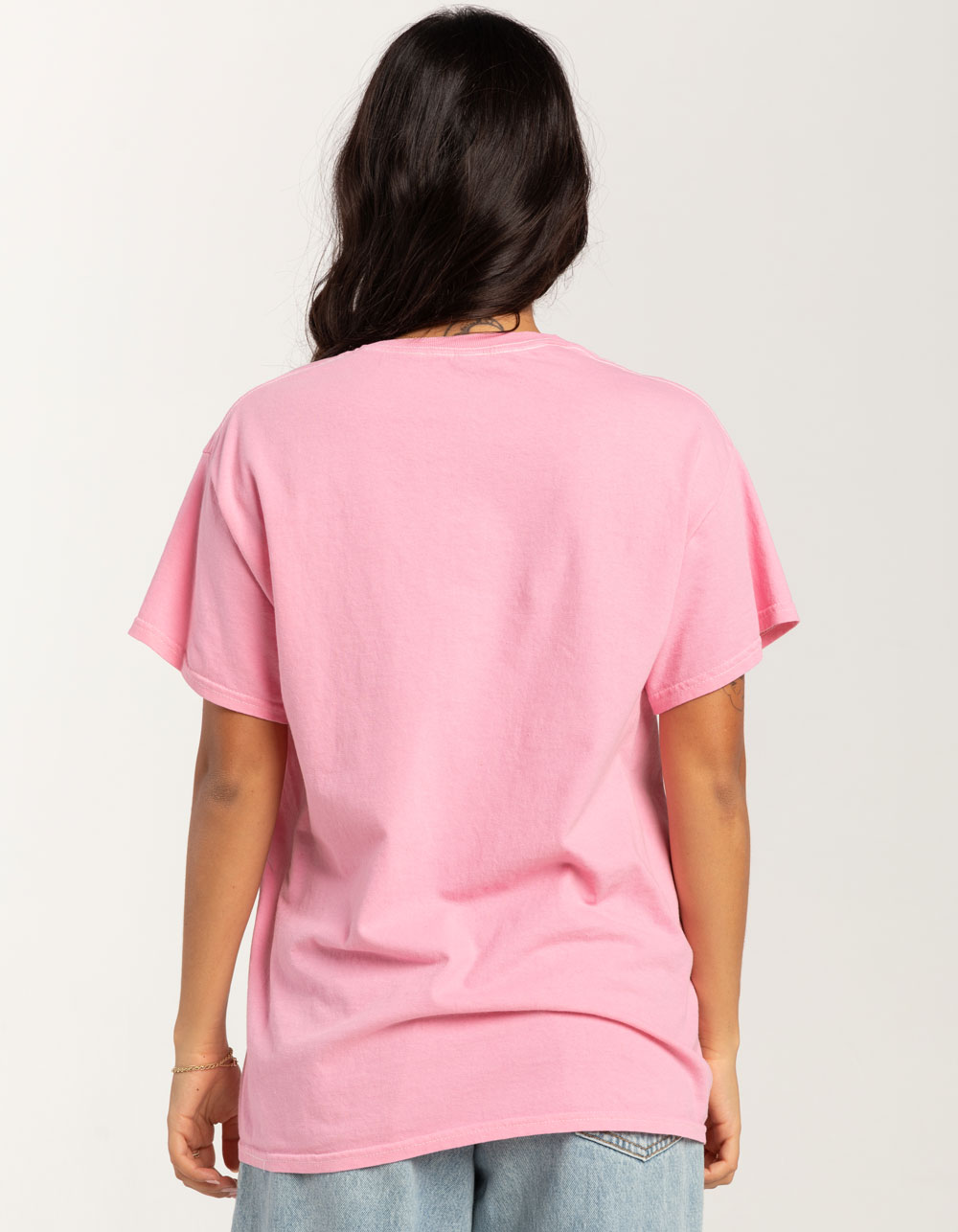 Hot Pink Oversized Boyfriend T Shirt, Tops