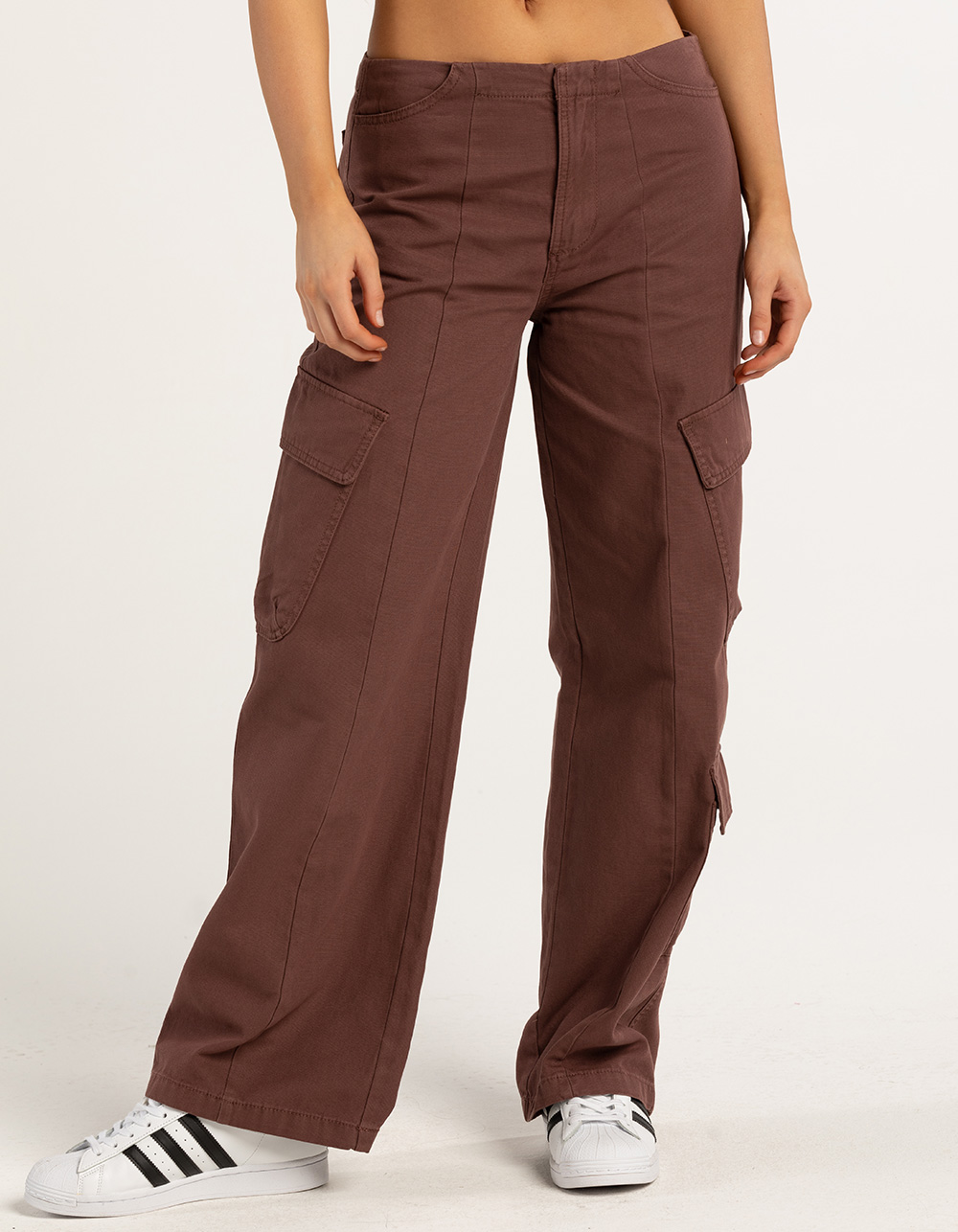 FULL TILT Low Rise Invisible Waist Womens Cargo Pants