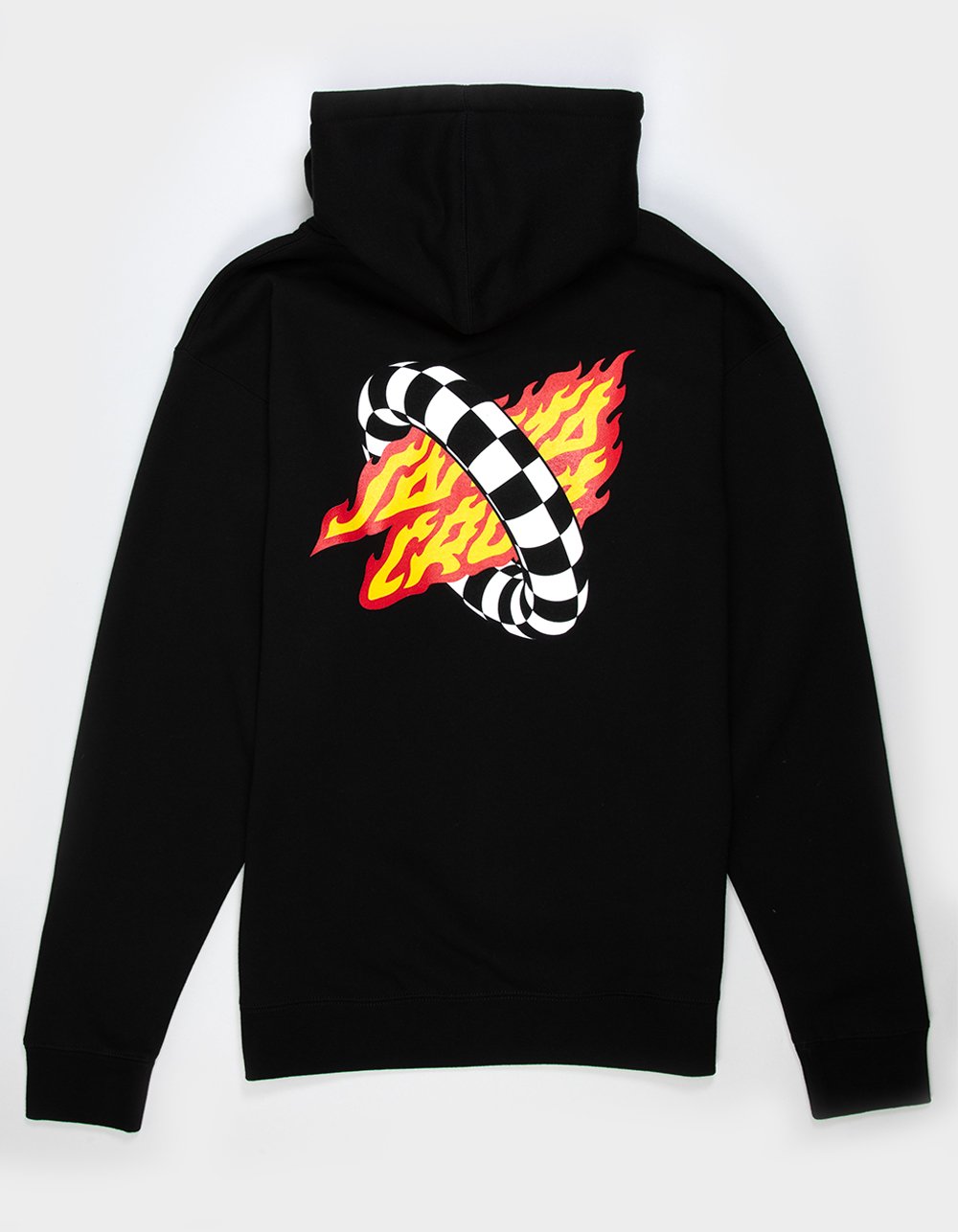 SANTA CRUZ Goal Flame Mens Zip-Up Hoodie - BLACK